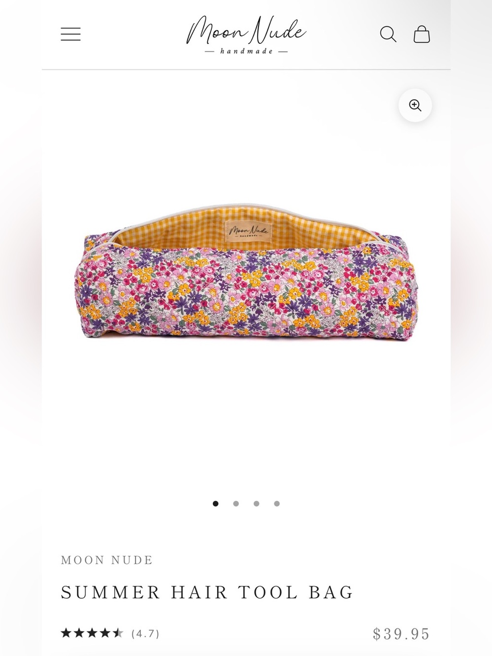 Moon Nude Summer Hair Tool Bag
